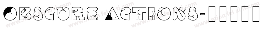 Obscure Actions字体转换